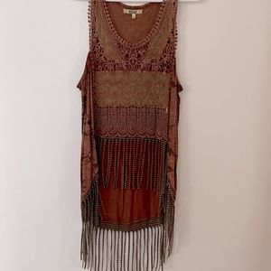 Gimmicks by BKE Sz Small Fringe Top